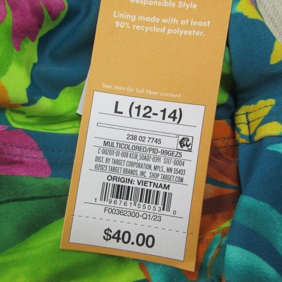 Kona Sol‎ Bodysuit Womens L Multi Full Seat Coverage Adjustable Straps VN1345353 - Picture 6 of 11